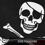 Load image into Gallery viewer, G128 5 Pack: Pirate Jolly Roger Bones Flag  16x24 In  ToughWeave Series Embroidered 300D Polyester  Novelty Flag, Embroidered Design, Indoor/Outdoor, Brass Grommets
