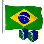 Load image into Gallery viewer, Brazil Brazilian Flag 3x5 Ft 10Pack Printed Polyester By G128