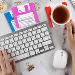 Load image into Gallery viewer, 6 PCS Silicone Floppy Disk Coaster For Tables, Drink Coasters for Tabletop Protection Cheerful Funny Coasters Suitable