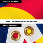 Load image into Gallery viewer, G128 Combo Pack: 6 Feet Tangle Free Spinning Flagpole (Silver) Colorado CO State Flag 3x5 ft Printed 150D Brass Grommets (Flag Included) Aluminum Flag Pole