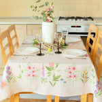 Load image into Gallery viewer, Finest Floral Coloring Rectangle Tablecloth Non Iron Stain Resistant 60x104 inch