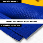 Load image into Gallery viewer, G128 Combo Pack: 6 Ft Tangle Free Aluminum Spinning Flagpole (Silver) &amp; Nevada NV State Flag 3x5 Ft, ToughWeave Series Embroidered 300D Polyester  Pole with Flag Included