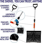 Load image into Gallery viewer, Snow Shovel for Driveway Car Home Garage   Portable Folding Snow Shovel with Retractable Ergonomical Handle and Large Capacity for Snow Removal   Heavy Duty Metal Collapsible Shovel Removal (Dark)