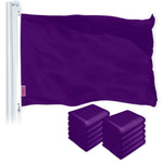 Load image into Gallery viewer, Solid Purple Color Flag 3x5 Ft 10Pack Printed 150D Polyester By G128