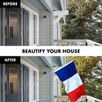 Load image into Gallery viewer, G128  6 Feet Tangle Free Spinning Flagpole (Silver) France Brass Grommets Printed 3x5 ft (Flag Included) Aluminum Flag Pole