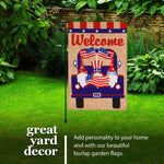 Load image into Gallery viewer, Combo Pack Garden Flag Stand Black 36x16 in and Garden Flag 12x18 in Patriotic
