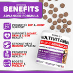 Load image into Gallery viewer, Dog Multivitamin Chews with Glucosamine 240 Count Hip &amp; Joint Immune Support
