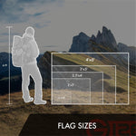 Load image into Gallery viewer, G128 Combo Pack: American USA Flag 2x3 Ft &amp; Pirate Jolly Roger Bones Flag 2x3 Ft  Both ToughWeave Series Embroidered 300D Polyester, Embroidered Design, Indoor/Outdoor, Brass Grommets
