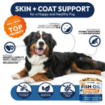 Load image into Gallery viewer, Omega 3 Fish Oil for Dogs 170 Chews Dogs Itchy Skin Allergy Relief Skin Coat