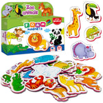 Load image into Gallery viewer, 27 Fridge Magnets for Toddlers 13 years  Zoo Animals Foam Magnets for Kids