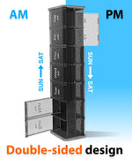 Load image into Gallery viewer, Extra Large Pill Organizer Black XXL Vitamin Holder for Weekly Supplements Double Sided Pill Box 7 Day with Big AM PM Compartments Huge Daily Medicine Dispenser 2 Times a Day Reliable and Easy to Use