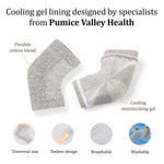 Load image into Gallery viewer, Pumice Stone for Feet &amp; Moisturizing Heel Sleeves Natural Lava Foot Stone Callus Removing Set Cracked Heel Treatment Foot Care Kit for Dry Cracked Feet Body Hands