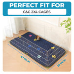 Load image into Gallery viewer, Washable Guinea Pig Cage Liners for C&amp;C 2x4 Fast Drying Leakproof 57 x28 inch Absorbent Rabbit Bedding for Indoor Non Slip Mat for Under Dog Crate &amp; Floor Waterproof Puppy Pads &amp; Blankets
