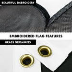 Load image into Gallery viewer, G128  6 Feet Tangle Free Spinning Flagpole (Black) Come and Take It (Gonzales Cannon) Double Sided Brass Grommets Embroidered 3x5 ft (Flag Included) Aluminum Flag Pole