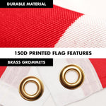 Load image into Gallery viewer, G128 Combo Pack: 6 Ft Tangle Free Spinning Flagpole (Black) &amp; Hong Kong Flag 3x5 Ft Printed 150D Polyester, Brass Grommets (Flag Included) Aluminum Flag Pole