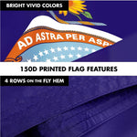 Load image into Gallery viewer, G128 Combo Pack: 6 Ft Tangle Free Spinning Flagpole (White) &amp; Kansas Flag 3x5 Ft Printed 150D Polyester, Brass Grommets (Flag Included) Aluminum Flag Pole