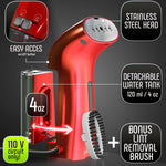 Load image into Gallery viewer, Clothing Steamer Travel Size Vacation Red Steam Iron Handheld Portable Garment