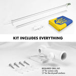 Load image into Gallery viewer, G128 Combo: 6 Ft Tangle Free Aluminum Spinning Flagpole (Silver) &amp; Ukraine Ukrainian Coat of Arms Flag 3x5 Ft, LiteWeave Pro Printed 150D Polyester, 4 Corner Brass Grommets  Pole with Flag Included