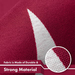 Load image into Gallery viewer, G128 Qatar Qatari Flag  3x5 Ft  LiteWeave Pro Series Printed 150D Polyester  Country Flag, Indoor/Outdoor, Vibrant Colors, Brass Grommets, Thicker and More Durable Than 100D 75D Polyester