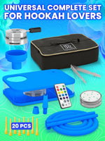 Load image into Gallery viewer, Royal Blue Hookah Set With Everything Premium Small Hookah Set With Case
