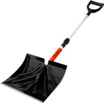 Load image into Gallery viewer, Snow Shovel for Driveway Car Home Garage   Portable Folding Snow Shovel with Retractable Ergonomical Handle and Large Capacity for Snow Removal   Heavy Duty Metal Collapsible Shovel Removal (Dark)