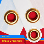 Load image into Gallery viewer, G128 2 Pack: DR Congo Congolese Flag  3x5 Ft  Printed 150D Polyester  Indoor/Outdoor, Vibrant Colors, Brass Grommets, Quality Polyester, Much Thicker More Durable Than 100D 75D Polyester