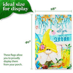 Load image into Gallery viewer, House Flag All You Need is Summer Gnome 28x40 Inch Printed Blockout Polyester