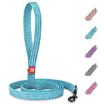 Load image into Gallery viewer, Blue Recycled Cotton Dog Leash 6 Ft Eco Friendly Collar for Small Dogs