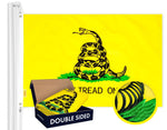 Load image into Gallery viewer, Gadsden (Dont Tread On Me) Flag 210D Embroidered Polyester 2x3 Ft  Double Sided 3ply