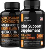 Load image into Gallery viewer, Joint Support Supplement with Turmeric Curcumin Glucosamine Chondroitin MSM