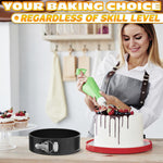 Load image into Gallery viewer, Cake Springform Pan Set of 3 (4  7  9 ) With 60 Parchment Paper   Non Stick Round Cake Pans Sets for Baking Spring Pans for Baking Cheesecake Cake Baking Pans   Springform Cake Pan Set