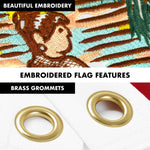 Load image into Gallery viewer, G128 Combo Pack: 5 Ft Tangle Free Aluminum Spinning Flagpole (White) &amp; Florida FL State Flag 2x3 Ft, ToughWeave Series Embroidered 210D Polyester  Pole with Flag Included