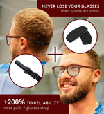 Load image into Gallery viewer, Eye Glasses Nose Grip Non Slip 1 mm Ultra Thin Adhesive 6 Pairs Black Color