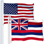 Load image into Gallery viewer, Combo Pack USA American Flag 3x5 Ft and Hawaii State Flag 3x5 Ft 150D Printed
