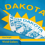 Load image into Gallery viewer, G128 Combo Pack: American USA Flag 3x5 Ft &amp; South Dakota Flag 3x5 Ft, Both Printed 150D Polyester, Indoor/Outdoor, Brass Grommets