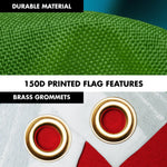 Load image into Gallery viewer, G128 Combo Pack: 6 Ft Tangle Free Aluminum Spinning Flagpole (White) &amp; Azerbaijan Azerbaijanis Azeris Flag  3x5 Ft LiteWeave Pro Series Printed 150D Polyester  Pole with Flag Included