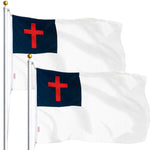 Load image into Gallery viewer, Christian Flag 3x5 Ft 2Pack Printed Polyester By G128