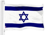 Load image into Gallery viewer, G128 Combo Pack: USA American Flag 3x5 Ft 150D Printed Stars &amp; Israel (Israeli) Flag 3x5 Ft 150D Printed