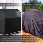 Load image into Gallery viewer, Black Grill Cover 58 inch Gas Grill Cover Waterproof, UV Resistant BBQ Grill Cover, Fits Most Brands of Grills