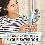 Load image into Gallery viewer, Scrub Brush Set of 3pcs Cleaning Shower Scrubber Ergonomic Handle Turquoise