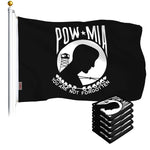 Load image into Gallery viewer, POW MIA Flag 3x5 Ft 5Pack Printed Polyester By G128