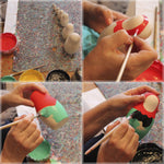 Load image into Gallery viewer, Unpainted Nesting Dolls DIY 7 Pcs Matryoshka Nesting Dolls Blank DIY Unfinished
