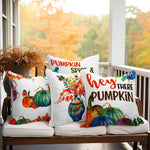 Load image into Gallery viewer, Fall Decoration Pumpkin Oil Painting Style Waterproof Throw Pillow 18 x 18 in Set of 4, Beautiful Cushion Covers for Autumn Sofa Couch Decoration, Pillow Insert Included