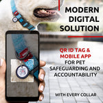 Load image into Gallery viewer, Reflective Cotton Dog Collar Eco Friendly Alt to Nylon Collar for Small Medium and Large Dogs Pet Collar with QR ID Tag   Puppy Collar for Large Breed Dogs   Adjustable Male Female Dog Collar