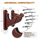 Load image into Gallery viewer, Gun Rack Wall Mount Hold Up Displays Horizontal Gun Rack and Shotgun Hooks
