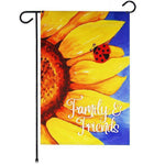 Load image into Gallery viewer, G128 Garden Flag Family &amp; Friends Sunflowers  12x18 Inch  Printed Blockout Polyester  Summer Everyday Decoration