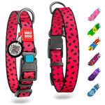 Load image into Gallery viewer, Nylon Dog Collar Adjustable for Large Dogs 1219 inch Neck x 1 inch Watermelon