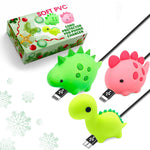 Load image into Gallery viewer, Phone Charger Protector for Cord – Set of 3 USB Cable Protector Animals Premium Plastic for Enhanced Durability Long Lasting Protection Prevents Fraying &amp; Cable Damage