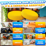 Load image into Gallery viewer, 12 Pcs Pottery Sponges for Clay – 2.8 x1  Pottery Sponge for Painting Car Waxing Washing Dishes &amp; Ceramic Care Tack Sponges for Cleaning Leather – Durable Texture for Efficient Sculpting &amp; Cleanup