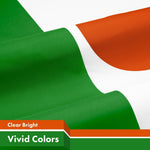 Load image into Gallery viewer, G128 5 Pack: Niger Nigerien Flag  3x5 Ft  LiteWeave Pro Series Printed 150D Polyester  Country Flag, Indoor/Outdoor, Vibrant Colors, Brass Grommets, Thicker and More Durable Than 100D 75D Polyester